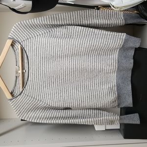 Joie- grey striped sweater size small